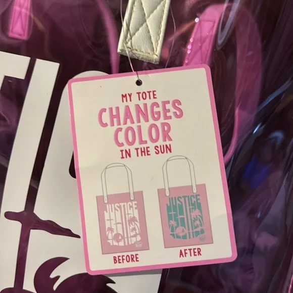 Justice Color Changing Tote - Picture 2 of 4